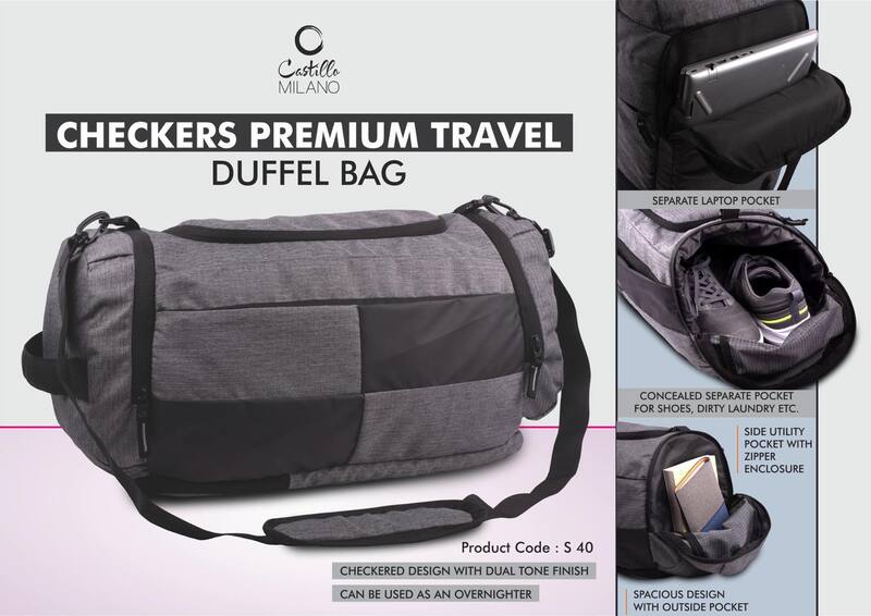 Checkers Premium Travel Duffel bag Checkers Premium Travel Duffel bag