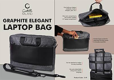 Graphite Elegant laptop bag