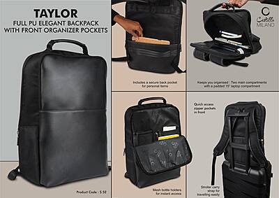 Taylor: Full PU Elegant backpack