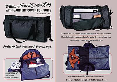 William: Travel Duffel Bag