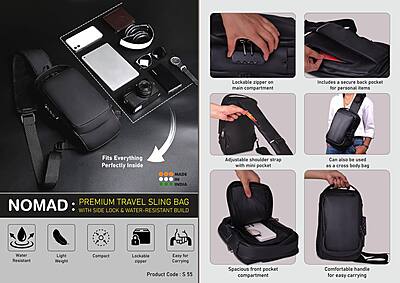 Nomad: Premium travel sling bag