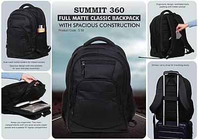 Summit 360: Full matte Classic backpack