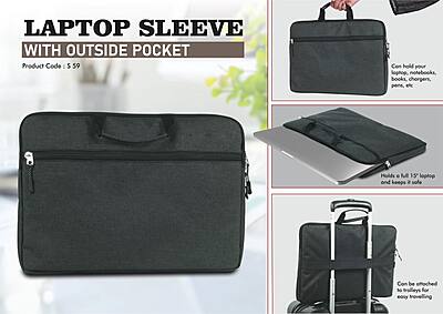 Laptop Sleeve with outside pocket