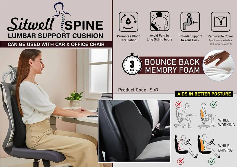 SitWell Spine: Car & Office Chair Lumbar SitWell Spine: Car & Office Chair Lumbar