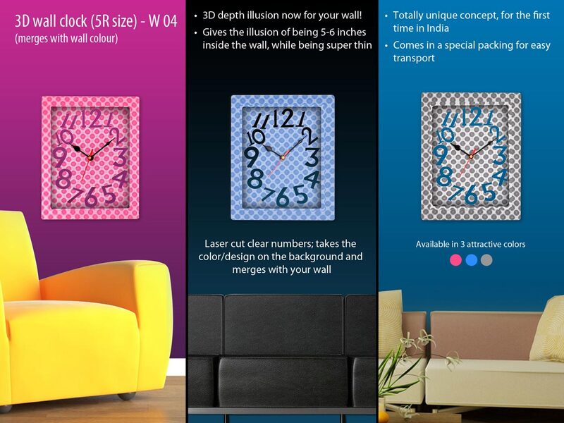 3D wall clock 3D wall clock