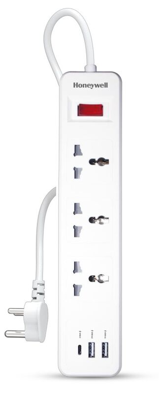3 OUTLET EXTENSION BOARD WITH 1 TYPE C & 2 USB