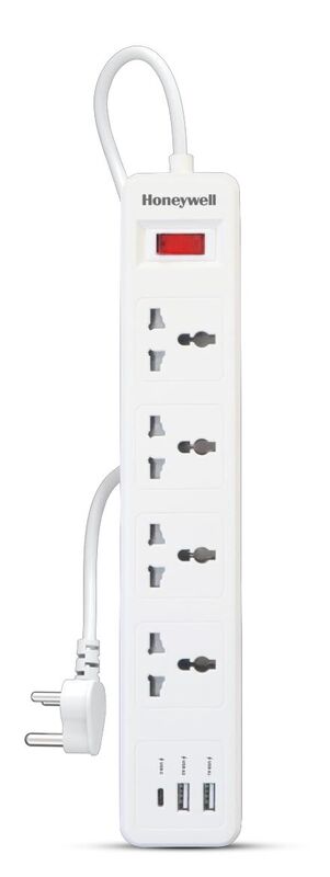 4 OUTLET EXTENSION BOARD WITH 1 TYPE C & 2 USB