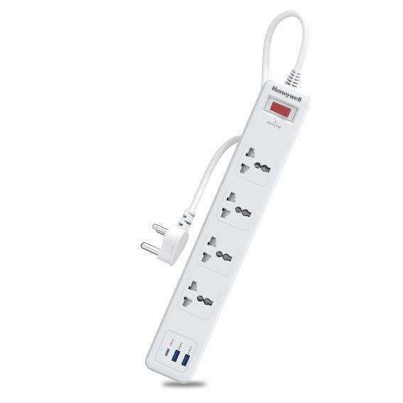 4 OUTLET SURGE PROTECTOR WITH 1XTYPE C & 2XUSB