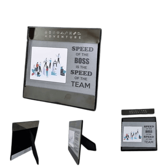 PVD Cotted Gunmetal Steel Finish Metal Photo Frame Steel 6*6 inch