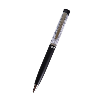 Texture White/ Mat Black Ball Pen