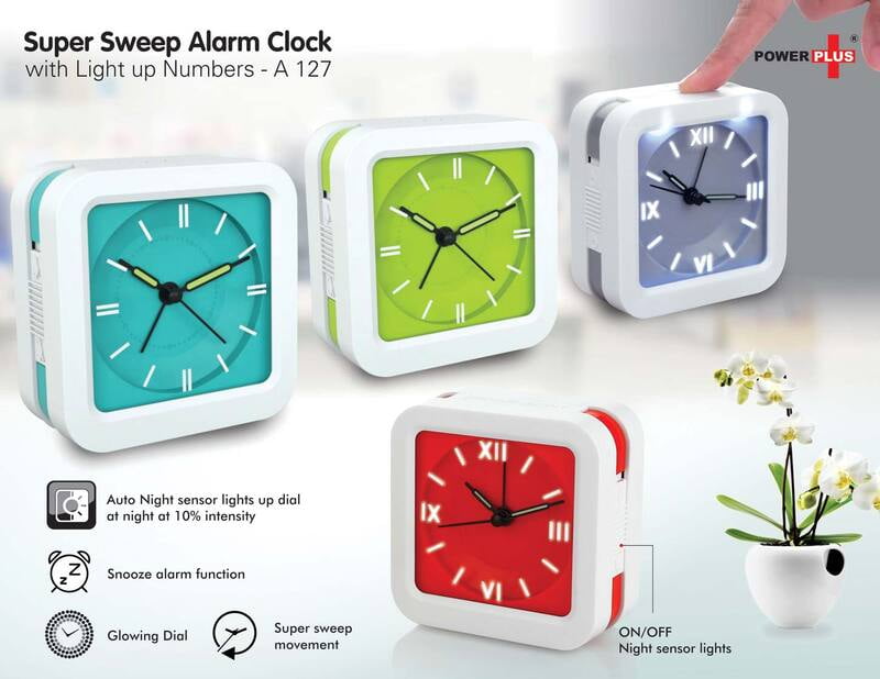 Super Sweep alarm clock with Light up numbers