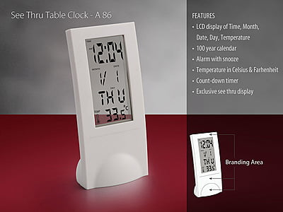 See Thru Table Clock See Thru Table Clock