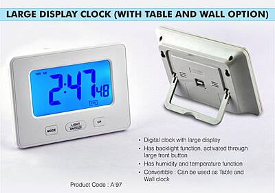 Large Display Clock (With Table And Wall Option) Large Display Clock (With Table And Wall Option)