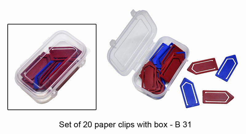 Set Of 20 Paper Clips With Box Set Of 20 Paper Clips With Box