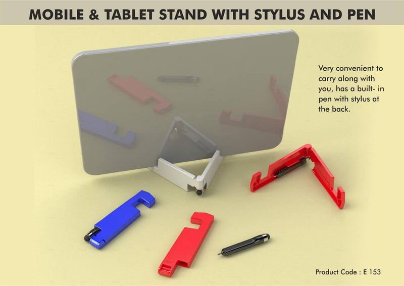 Mobile & Tablet Stand With Stylus And Pen Mobile & Tablet Stand With Stylus And Pen