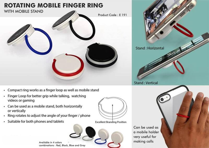 Rotating Mobile Finger Ring (With Mobile Stand) Rotating Mobile Finger Ring (With Mobile Stand)