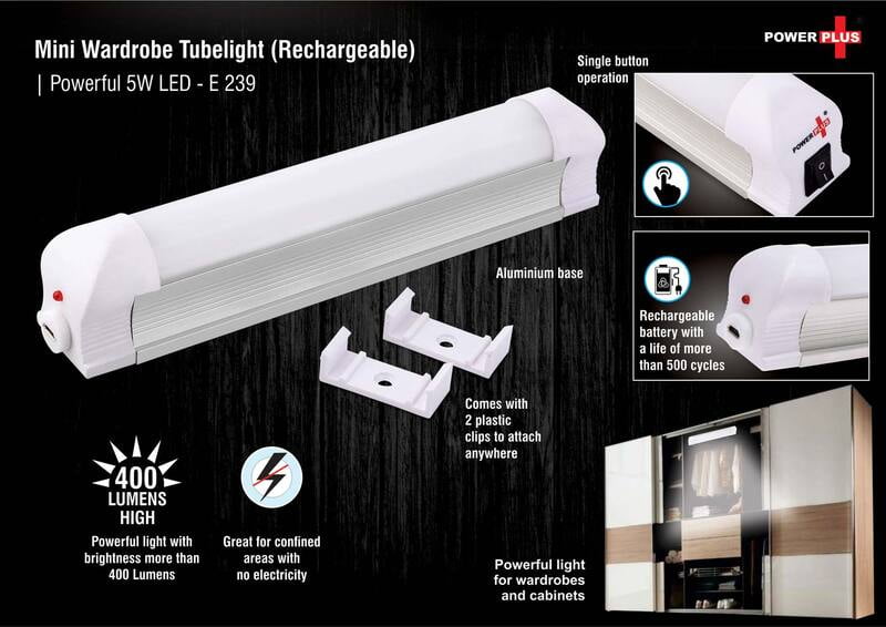 Mini Wardrobe Tubelight (Rechargeable) | Powerful 5W Led Mini Wardrobe Tubelight (Rechargeable) | Powerful 5W Led