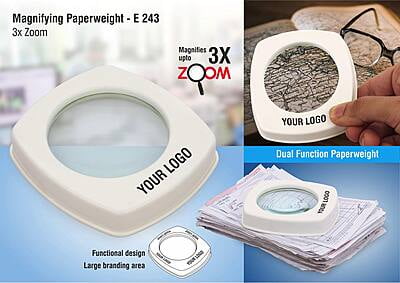 Magnifying Paperweight (3X Zoom)
