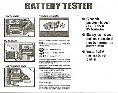 Power Plus Universal Battery Tester