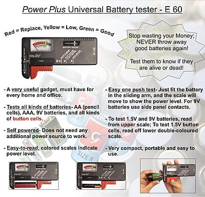 Power Plus Universal Battery Tester